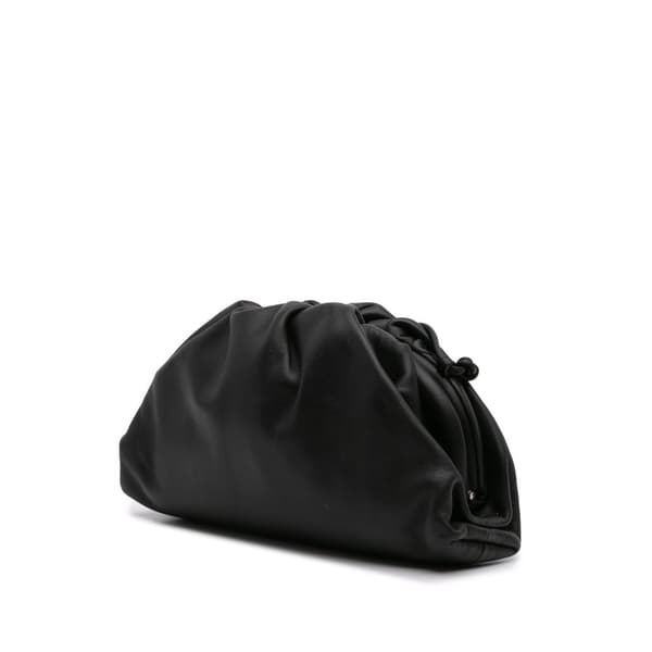 Pre-owned Bottega Veneta Lambskin The Mini Pouch Black