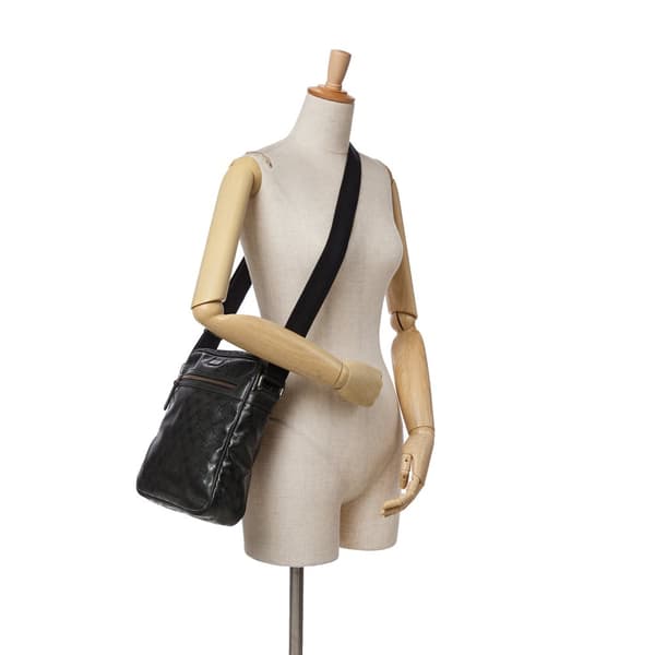 Pre-owned Gucci GG Imprime Crossbody Black