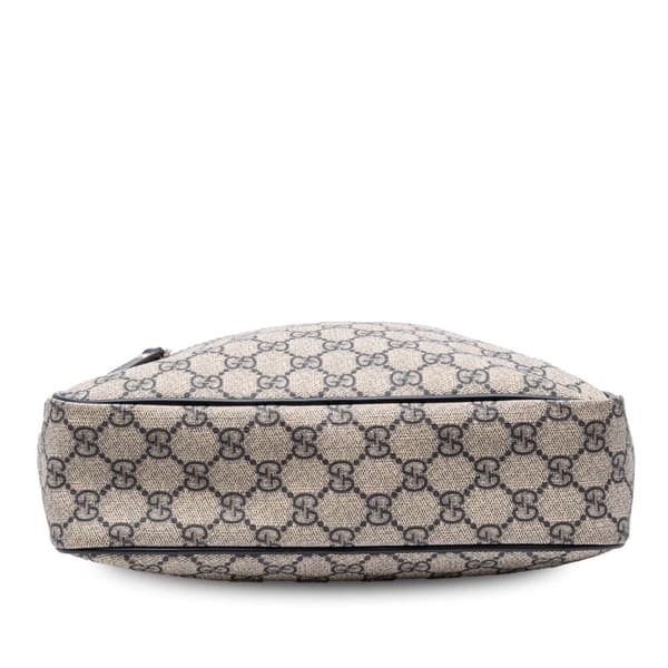 Pre-owned Gucci GG Supreme Crossbody Gray