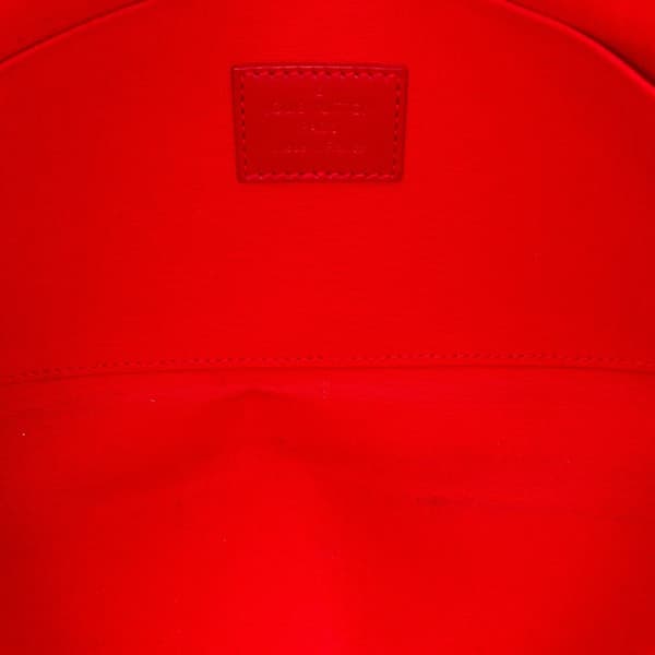 Pre-owned Louis Vuitton Monogram Vernis Pochette Felicie Red