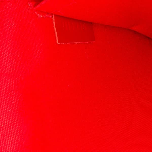 Pre-owned Louis Vuitton Monogram Vernis Pochette Felicie Red