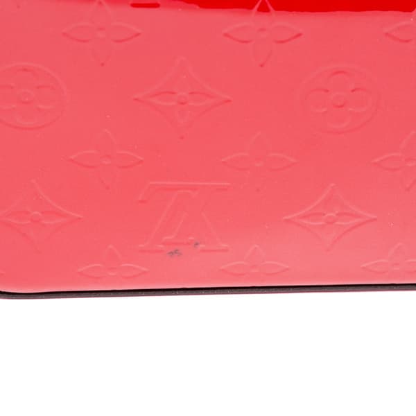Pre-owned Louis Vuitton Monogram Vernis Pochette Felicie Red