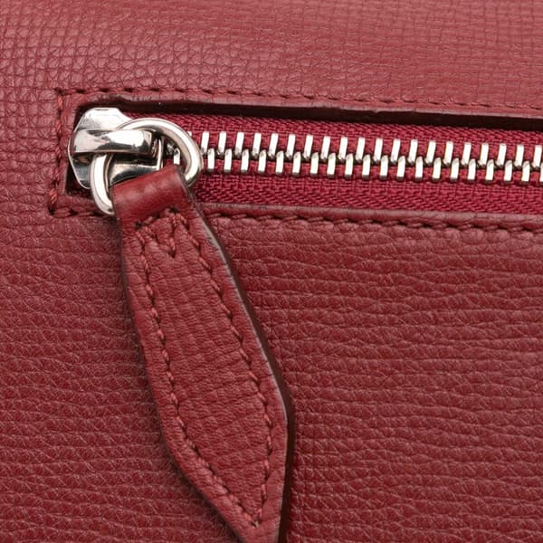 Pre-owned Burberry Small Leather and House Check Canvas Derby Macken Crossbody Red