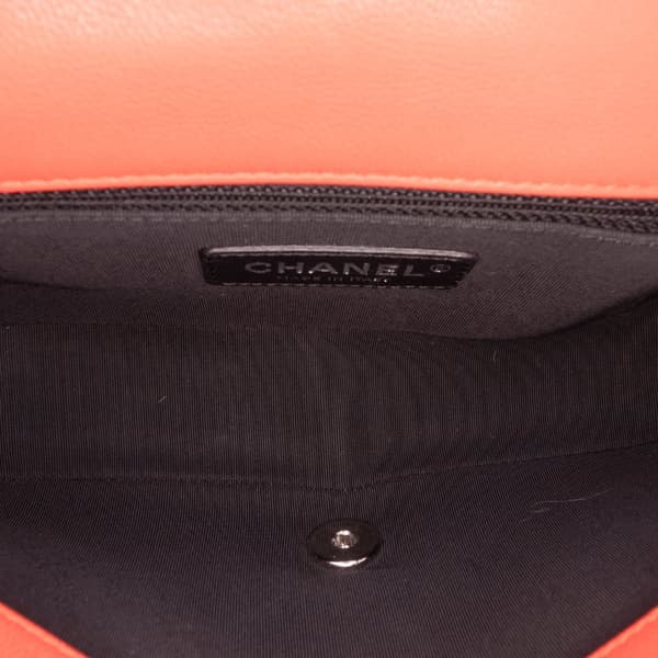 Pre-owned Chanel Small Quilted Lambskin Cuba Color Flap Red