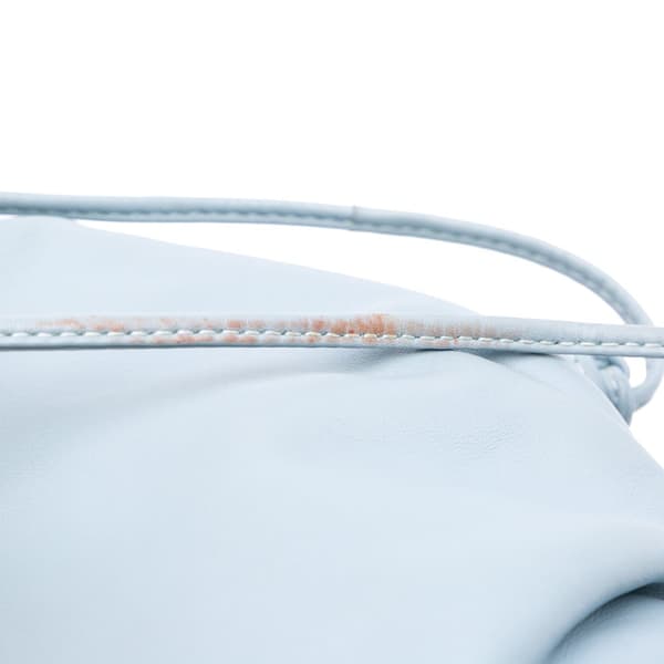 Pre-owned Bottega Veneta Lambskin The Mini Pouch Blue
