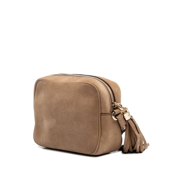 Pre-owned Gucci Leather Soho Disco Crossbody Brown