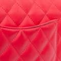 Miniatyrbild 6 av 10: Pre-owned Chanel Mini Rectangular Classic Lambskin Single Flap Red
