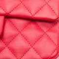 Miniatyrbild 8 av 10: Pre-owned Chanel Mini Rectangular Classic Lambskin Single Flap Red