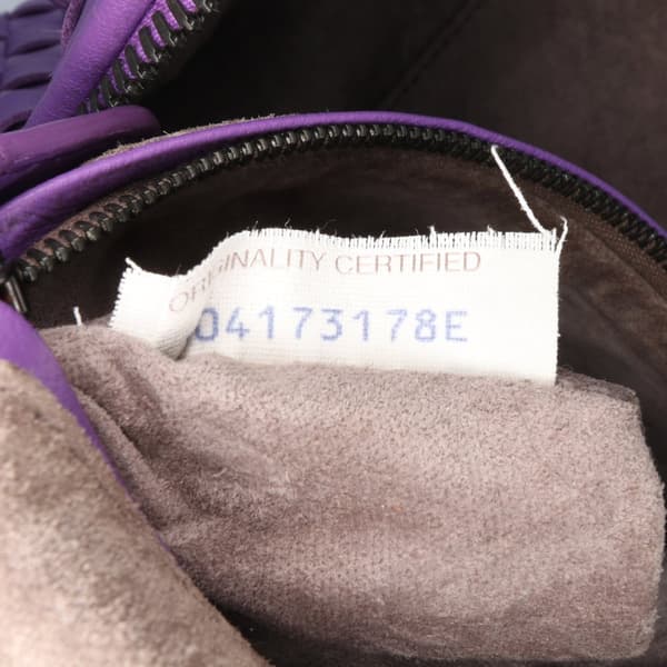 Pre-owned Bottega Veneta Medium Nappa Intrecciato Nodini Crossbody Purple