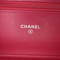 Miniatyrbild 5 av 10: Pre-owned Chanel Quilted Patent Brilliant Wallet On Chain Red