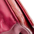 Miniatyrbild 9 av 10: Pre-owned Chanel Quilted Patent Brilliant Wallet On Chain Red