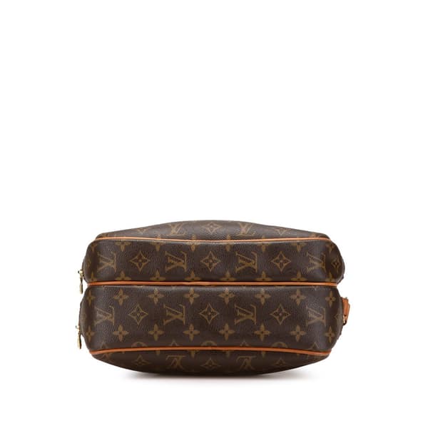 Pre-owned Louis Vuitton Monogram Reporter PM Brown
