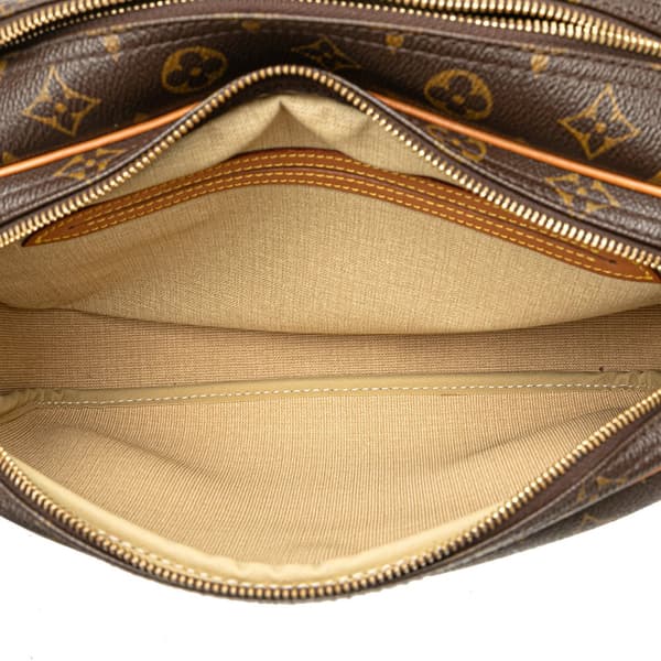 Pre-owned Louis Vuitton Monogram Reporter PM Brown