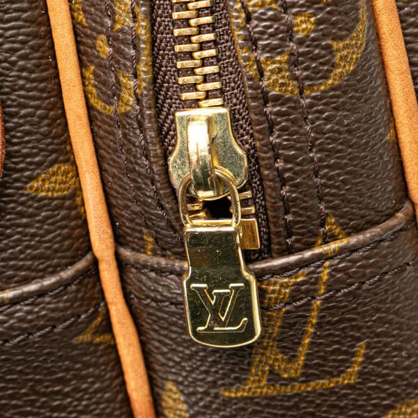 Pre-owned Louis Vuitton Monogram Reporter PM Brown