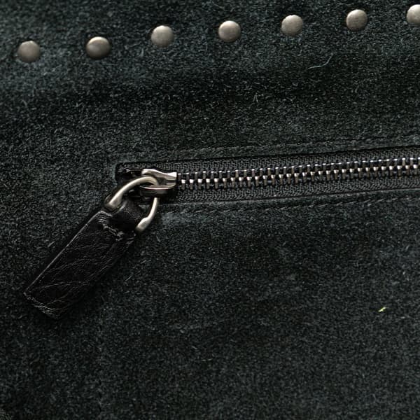 Pre-owned Valentino Pebbled Calfskin Rockstud Rolling Flap Messenger Bag Black