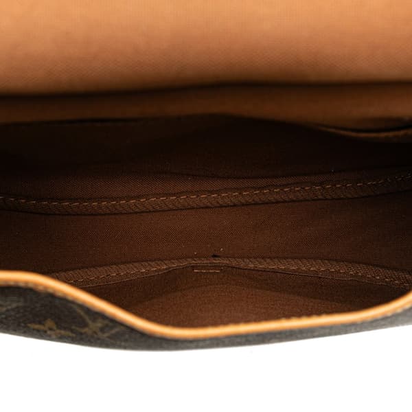 Pre-owned Louis Vuitton Monogram Saumur 30 Brown