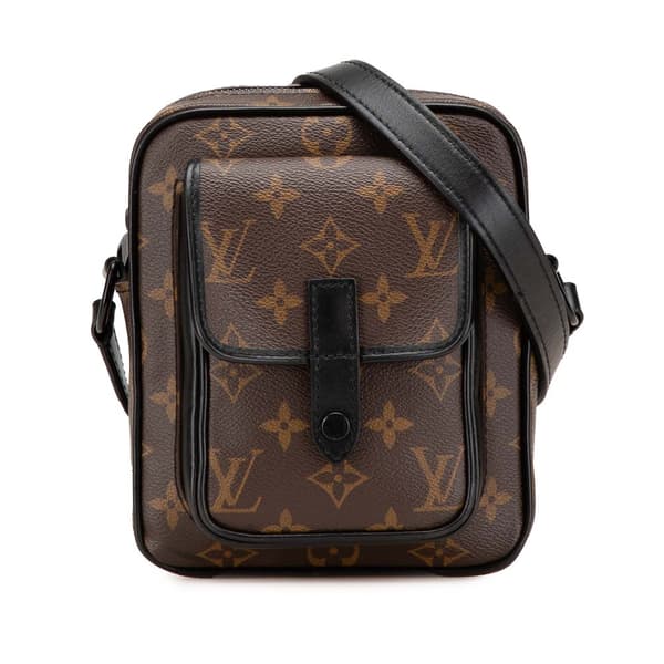 Pre-owned Louis Vuitton Monogram Macassar Christopher Wearable Brown