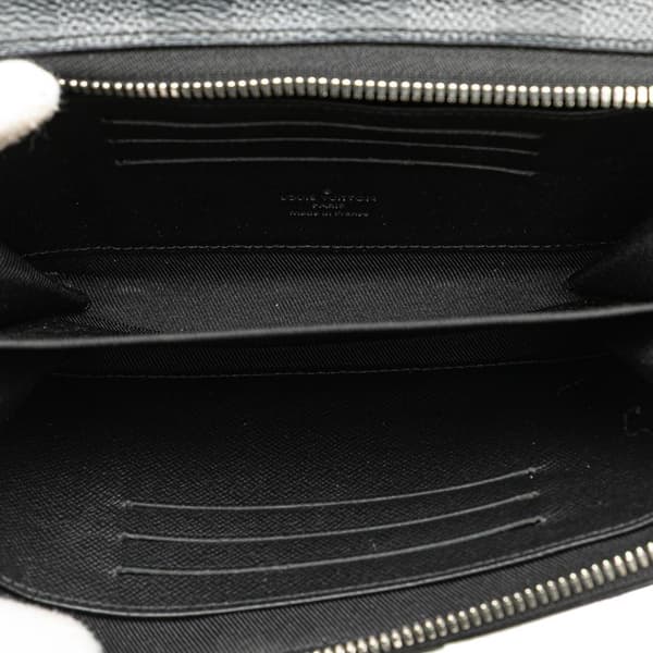 Pre-owned Louis Vuitton Damier Graphite Alpha Wearable Wallet Black