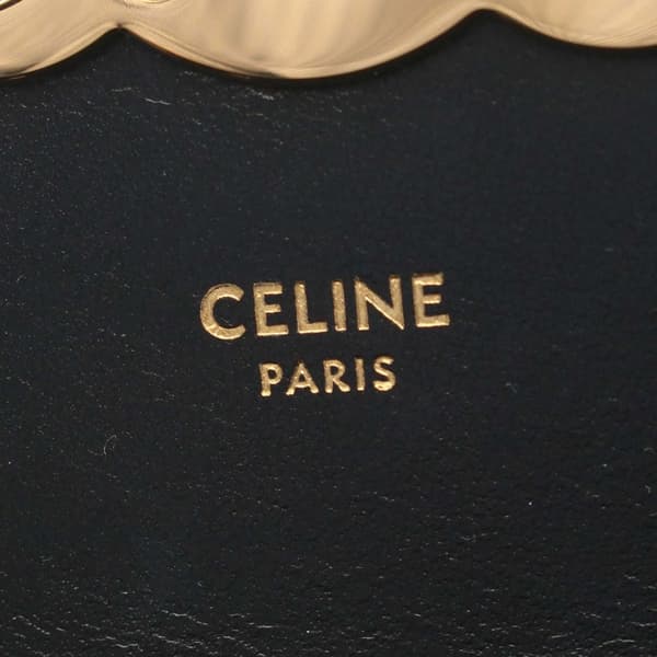 Pre-owned Celine Mini Calfskin Claude Crossbody Black