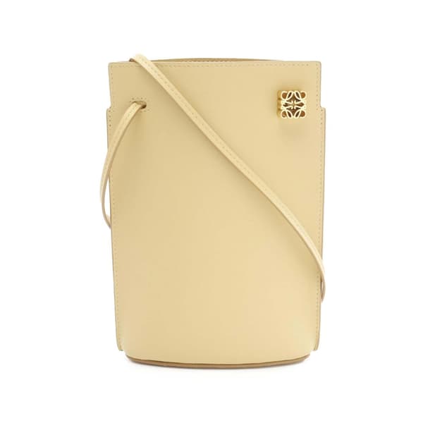 Pre-owned LOEWE Calfskin Dice Pocket Crossbody Brown