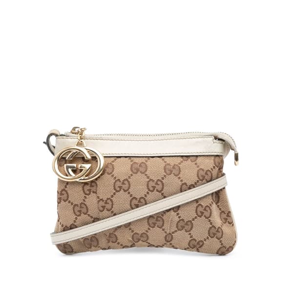 Pre-owned Gucci GG Canvas Crossbody Brown