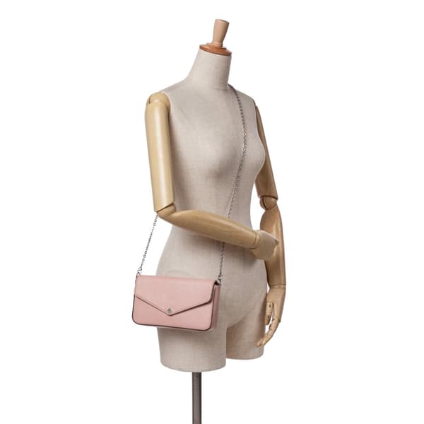 Pre-owned Louis Vuitton Epi Pochette Felicie Pink