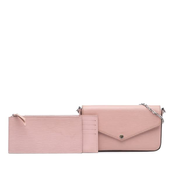 Pre-owned Louis Vuitton Epi Pochette Felicie Pink
