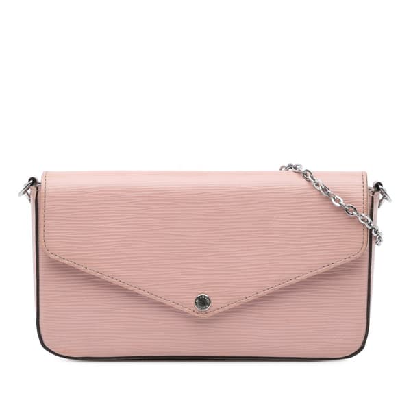 Pre-owned Louis Vuitton Epi Pochette Felicie Pink
