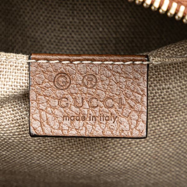 Pre-owned Gucci GG Canvas Bree Crossbody Brown