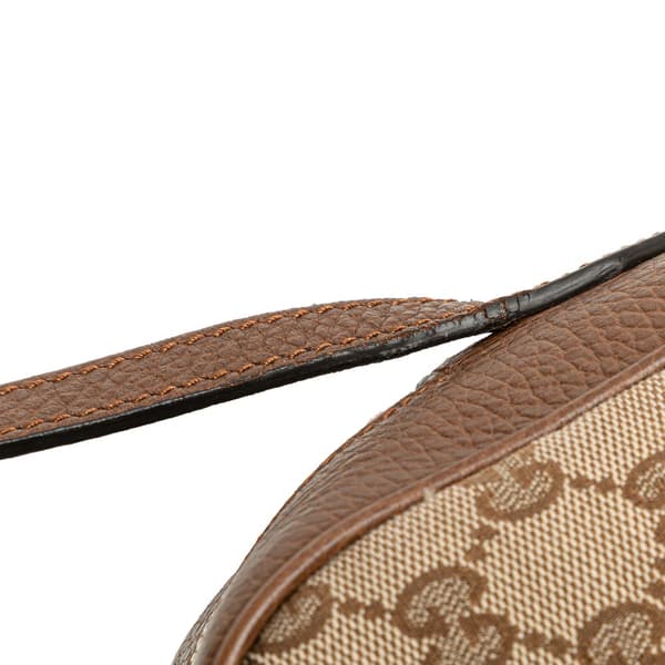 Pre-owned Gucci GG Canvas Bree Crossbody Brown