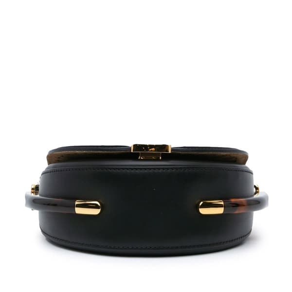 Pre-owned Fendi Leather Moonlight Crossbody Black