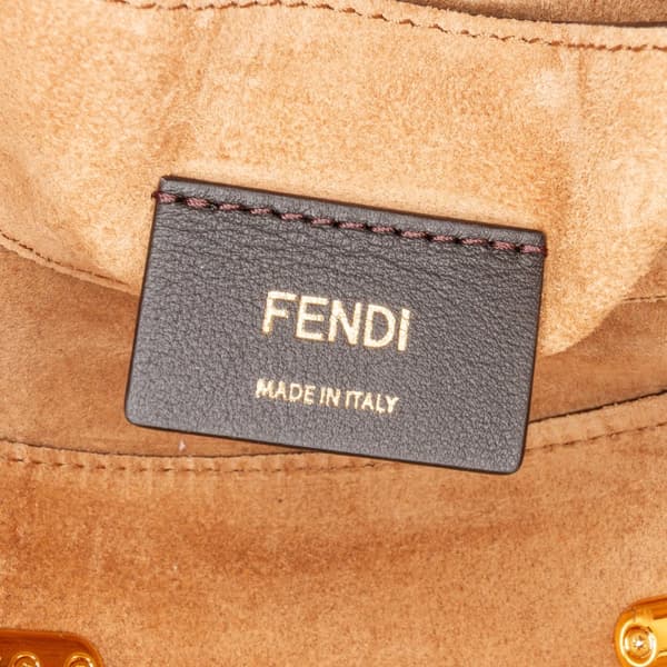 Pre-owned Fendi Leather Moonlight Crossbody Black