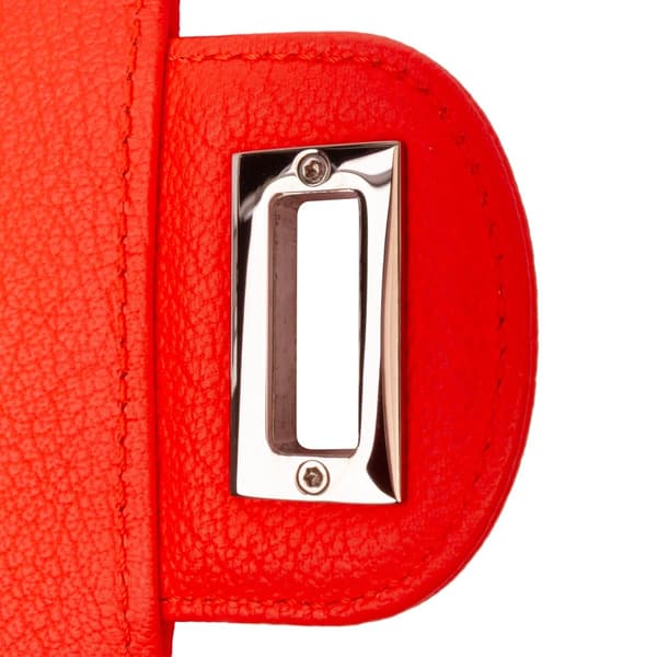 Pre-owned Chanel Mini Reissue 2.55 Quilted Goatskin Flap Orange