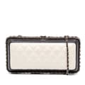 Pikkukuva 1 / 7: Pre-owned Chanel Bicolor Quilted Lambskin Chain Around Clutch White