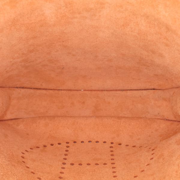 Pre-owned Hermès Clemence Evelyne III PM Orange