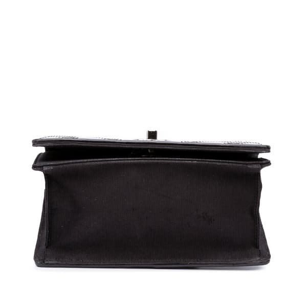Pre-owned Chanel Small Chevron Lambskin Couture Flap Silver