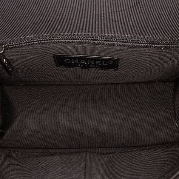 Pre-owned Chanel Small Chevron Lambskin Couture Flap Silver