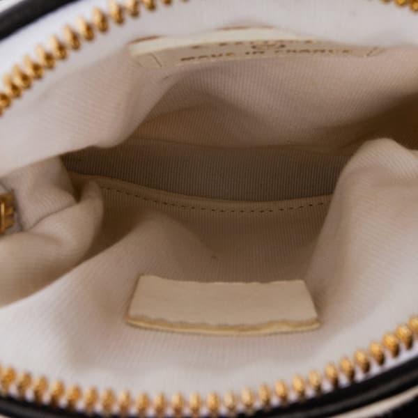 Pre-owned Chanel Coco Masters Mini Canvas Tennis Racket Bag White