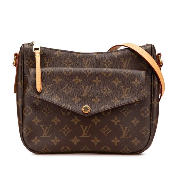 Pre-owned Louis Vuitton Monogram Mabillon Brown