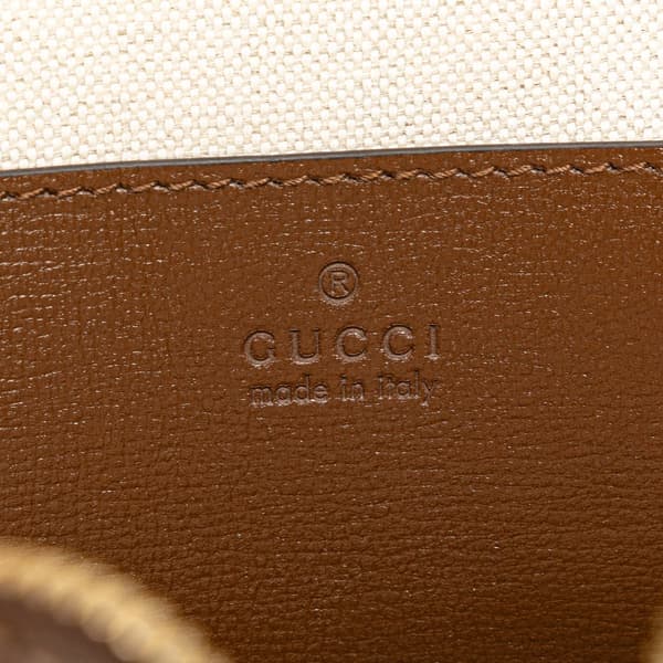 Pre-owned Gucci GG Supreme Interlocking G Sling Bag Brown