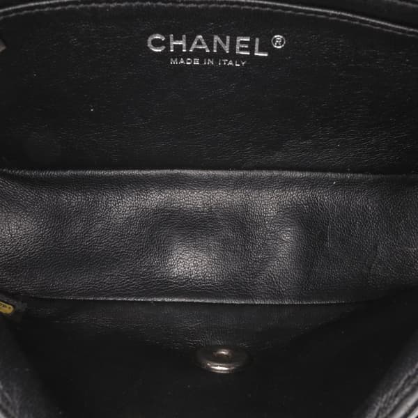 Pre-owned Chanel Mini Rectangular Classic Patent Single Flap Black