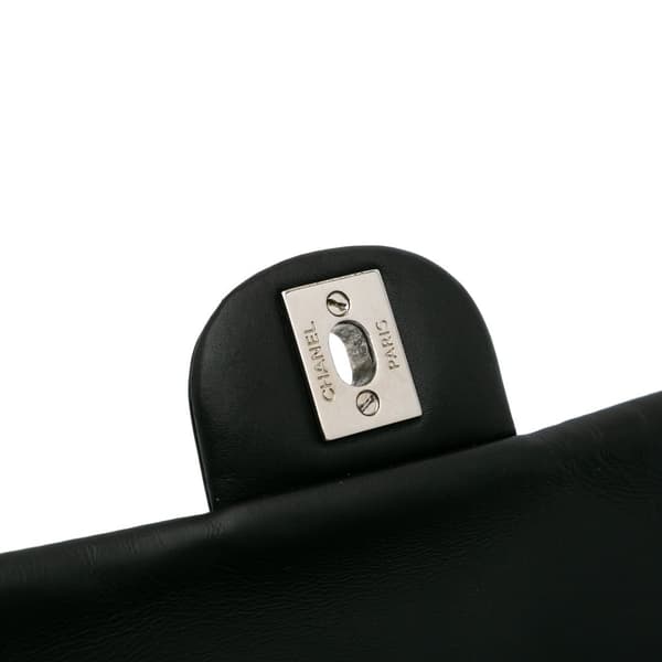 Pre-owned Chanel Mini Rectangular Classic Patent Single Flap Black