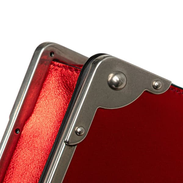 Pre-owned Prada Saffiano Trimmed City Calf Cahier Crossbody Red