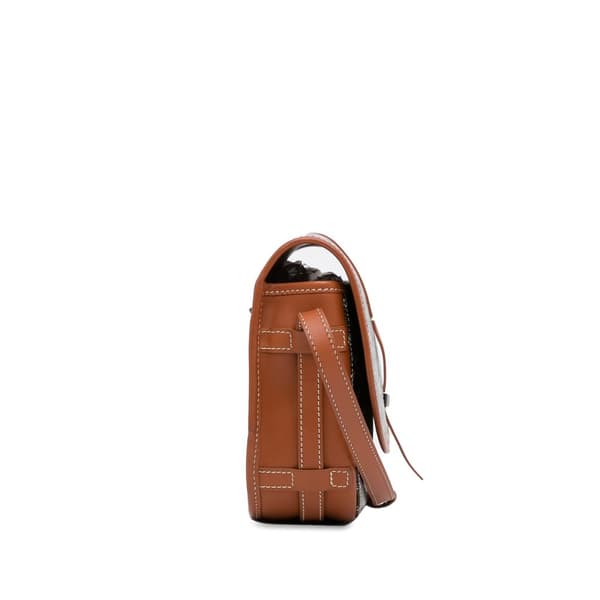 Pre-owned Goyard Goyardine Belvedere PM Brown