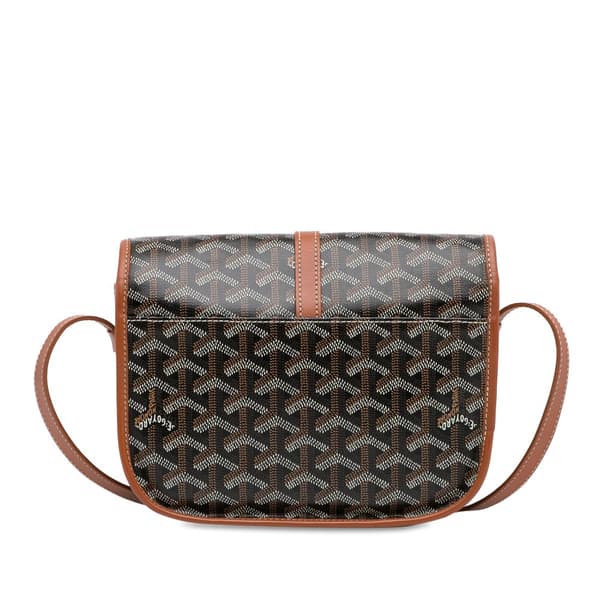 Pre-owned Goyard Goyardine Belvedere PM Brown