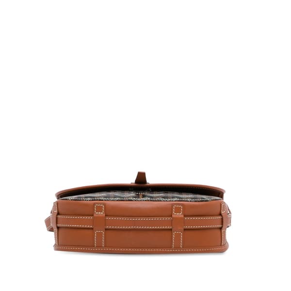 Pre-owned Goyard Goyardine Belvedere PM Brown