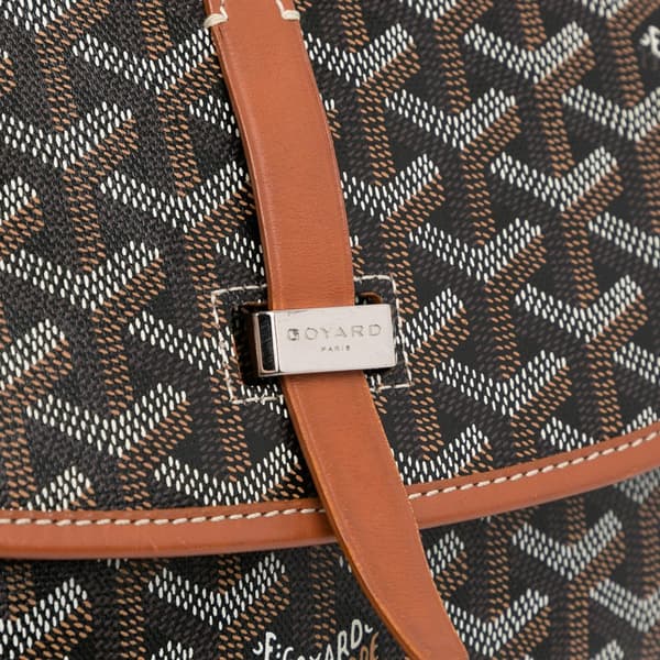 Pre-owned Goyard Goyardine Belvedere PM Brown