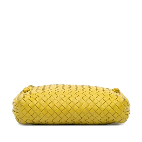 Pre-owned Bottega Veneta Medium Nappa Intrecciato Nodini Crossbody Yellow