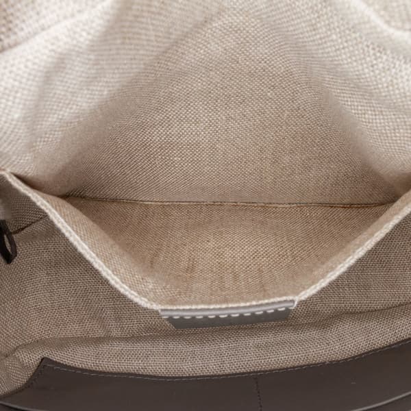 Pre-owned Gucci Mini Microguccissima Bree Crossbody Gray