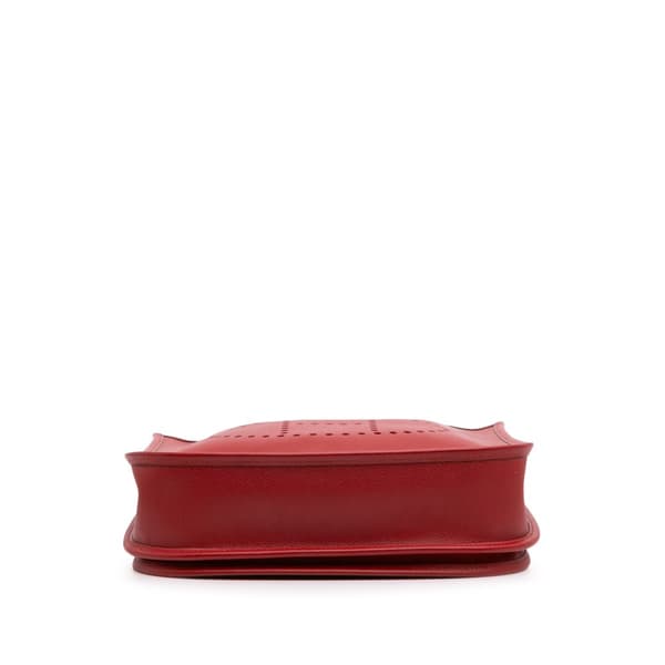 Pre-owned Hermès Clemence Evelyne III 29 PM Red
